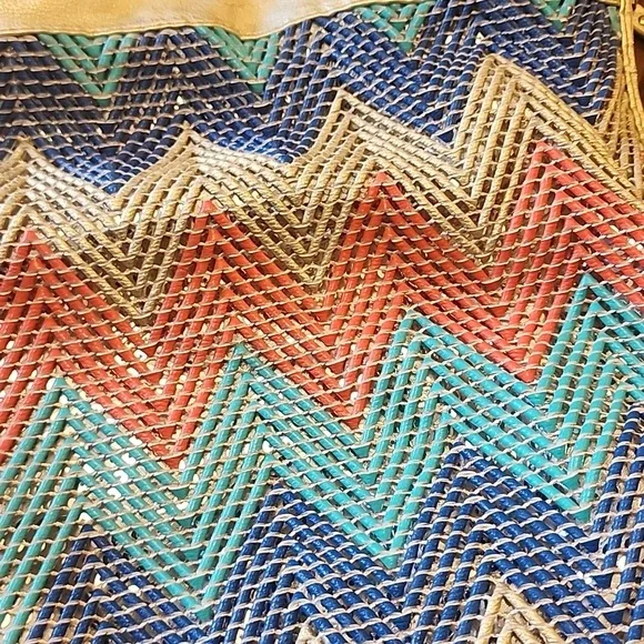 Colorful Chevron Patterned Women's Bag - Picture 4 of 4